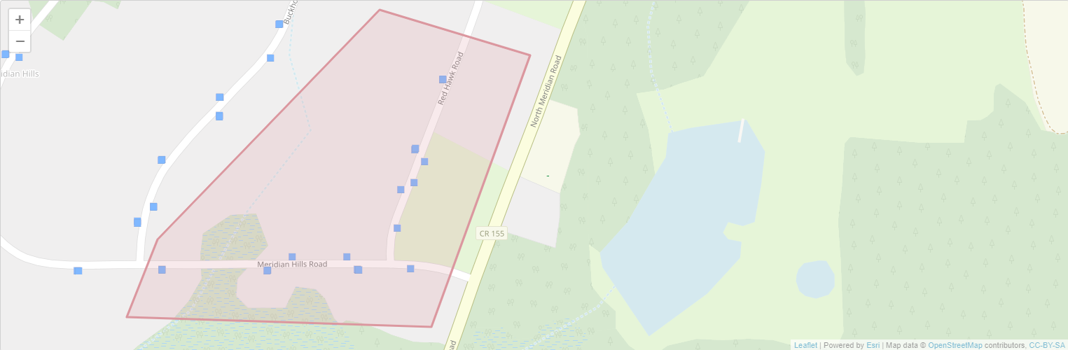 Map of Affected Service Area