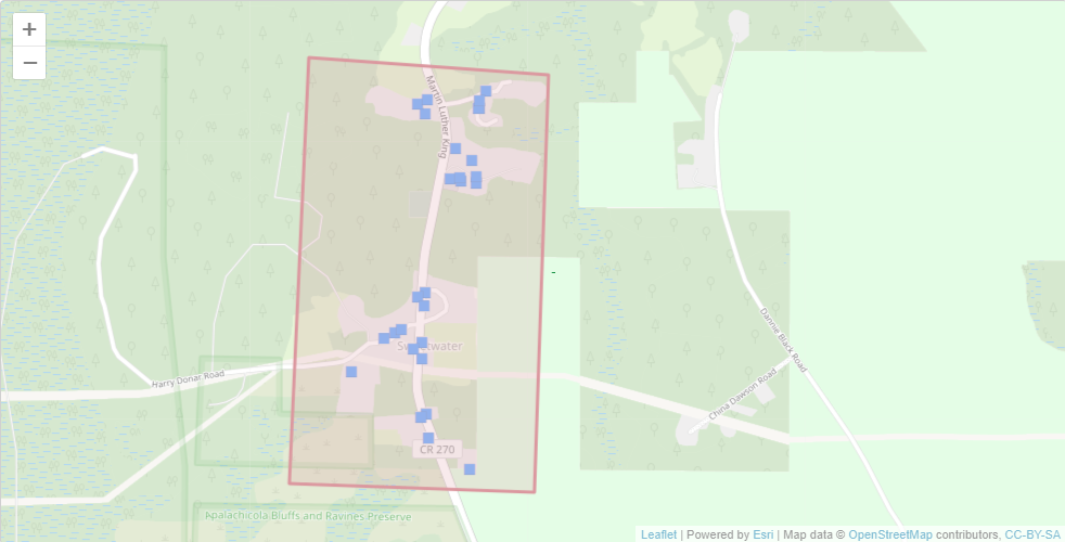 Map of Affected Service Area